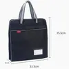 Bolsa para documentos, bolsa para documentos multicapa, maletín de negocios A4, bolsa de información portátil, bolsa con cremallera de lona con logotipo, bolsa para reuniones