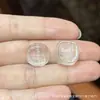 Coleção de Cristal Branco Natural, Contas de Abóbora, Contas de Flor de Maracujá, Acessórios Artesanais, Pulseiras DIY Feitas à Mão, Joias da Moda