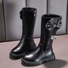Botas Altas para Niñas 2026 Nuevo Estilo Botas Genuinas de Piel Suave Tendencia Otoño e Invierno Botas Largas de Moda Estilo Princesa Botas Elegantes