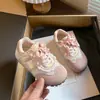 Zapatos Deportivos para Niñas 2026 Primavera y Otoño Nuevo Estilo Malla Cinta de Perla Lazo Zapatos de Correr para Niños Zapatos Casuales