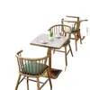 Conjunto de mesa e cadeira da moda para loja de milk tea, restaurante ocidental, cafeteria, sobremesa, lanche, fast food, móveis comerciais modernos, sofá de canto