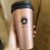 Caneca de Café Portátil de Aço Inoxidável de Camada Dupla 500ml Copo Térmico Portátil para Carro para Homens Mulheres Copo Presente para Escritório