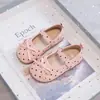 Zapatos de Princesa con Lunares y Lazo para Niñas 2026 Nuevo Estilo Primavera y Verano, Zapatos Pequeños de Cuero Modernos y Versátiles para Niños, Zapatos Elegantes para Bebé