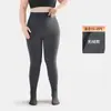 Leggings de Rayas Verticales para Mujer, Tallas Grandes, Adecuados para Primavera y Otoño, Medias con Pie, Pantalones Térmicos Gruesos de Algodón Acanalado