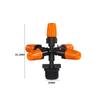 Bico de pulverização de cinco orifícios laranja para irrigação de jardim, sistema de irrigação automática, bico de névoa de água, aspersor de poeira para canteiro, atacado