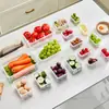 Caixa Plástica Transparente Selada para Armazenamento de Grãos Domésticos, Lanches e Produtos Secos para Cozinha, Caixa Organizadora
