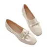 Sapatos de Salto Baixo Wanwan Feng 2026 Outono Novo Estilo Slip-on Pequenos Sapatos de Couro para Combinar com Saias Salto Bloco Solado Macio Não Cansam o Pé Mocassins Femininos