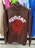 Blockbuster original de comercio exterior 450G chalecos acolchados de terciopelo para pastel sudadera con estampado de araña de espuma sudaderas Sp5der