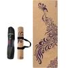 Cuerda de saltar de goma antideslizante, silenciosa, engrosada y ensanchada, personalizada, para fitness, esterilla de yoga de corcho para el hogar.