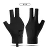 Guantes de Billar de Medio Dedo para Hombres y Mujeres, Nuevo Estilo de Verano, Transpirables, Frescos, de Malla, Antideslizantes, Suaves, Cómodos, Ligeros, Lisos, Guantes sin Dedos