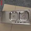 Fregadero de un solo seno con plato de escurridor fregadero de acero inoxidable fregadero de cocina