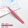 Pinzas de Acero Inoxidable de 1.5 mm de Espesor en Colores Macarrón, Adecuadas para Journaling, con Puntas Curvas y Rectas
