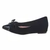 Zapatos Mary Jane de punta estilo francés para mujer con aumento de altura interior, nueva colección primavera/verano 2026, diseño de moño delicado, adecuados para el trabajo y para salir por la noche