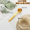 Colher Medidora de Café de Aço Inoxidável 304 Atacado Espessada Cabo Longo 15 30ml Colher para Leite em Pó Pó de Fruta Colher Medidora para Assar Colher para Temperos