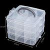 Caja de Almacenamiento de Plástico Transparente Multicapa Extraíble para Joyería, Aretes, Anillos, Juguetes Lego, Caja Organizadora