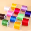 Fio Elástico Plano de 500m, Colorido e Forte, Fio Elástico Especializado para Miçangas, Resistente ao Desgaste, Adequado para Artesanato e Montagem de Cristais