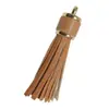 Amazon Colgante de Borla de Cuero 6cm Punta Corta Borla de Cuero Borla Colgante Pulsera de Perlas de Silicona Accesorios Venta al por Mayor
