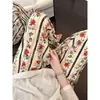 Pantalones de pijama florales retro estilo coreano para mujer, nuevo de verano 2026 talla grande holgados versátiles casuales largos, pantalones para casa