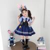 Roupas de Policial Coelho para Meninas Vestido Princesa Infantil Verão 2025 Novo Judy Cos Vestido de Verão para Meninas