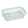 Cesta Cuadrada para Verduras, Cesta para Escurrir, Cesta para Lavar Verduras de Cocina, Cesta para Frutas, Colador Cuadrado Hueco de Plástico, Cesta de Almacenamiento, Artículos para el Hogar al por Mayor
