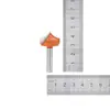 Juego de 6 Cuchillos de Tallado Puntiagudos Rojos y Naranjas, Fresadora, Herramienta para Máquina de Grabado, Cuchillo para Panel de Puerta, Herramienta para Carpintería con Patrón de Tallado Fino