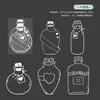 Marcadores de página de flores secas, materiais para artesanato DIY, filme plástico transparente, espécimes criativos de plantas e folhas para estudantes, vasos de flores prensadas