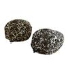Boina para Niños Primavera y Otoño Moda para Bebés Elegante Estampado de Leopardo Gorra Adelantada Gorra de Periódico de Ala Corta para Niños y Niñas Gorra de Pintor Moderna