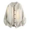Nuevos suéteres de punto para otoño e invierno para hombres y parejas, estilo old money, cárdigan de cuello redondo, chaqueta, moda transfronteriza, venta al por mayor de fábrica