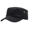 Chapéu Masculino de Algodão Chapéu Flat Fashionável Chapéu de Sol Chapéu de Motocicleta Chapéu Versátil para Uso Externo Masculino e Feminino Atacado