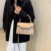 Bolso de hombro estilo coreano, bandolera texturizada de moda para mujer, novedad de verano 2024, elegante bolso cuadrado pequeño sencillo con diseño rómbico.