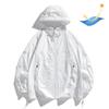 Roupa de Proteção Solar ao Ar Livre de Seda Gelada de Verão Unissex Enbu, Jaqueta Casual de Cor Sólida com Proteção UV Respirável