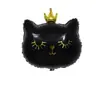 Globo de Película de Aluminio con Forma de Cabeza de Gato Nuevo de Belleza Transfronterizo Globo de Papel de Aluminio con Forma de Gato de Dibujos Animados Decoración para Fiesta de Cumpleaños Infantil