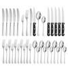 Amazon American Station Popular Talheres de Aço Inoxidável Conjunto de 48 Peças Simples Ocidental Faca de Bife, Garfo e Colher Caixa de Presente
