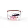 Nueva Bolsa Cosmética Perezosa con Cremallera de PVC para Guardar al Salir, Portátil para Llaves, Bolsa de Tocador Transparente Impermeable, Personalizable