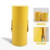 Cubo de almacenamiento para brochas de maquillaje de cuero PU mini tamaño pequeño cubo para brochas a prueba de polvo impermeable portátil cubo para brochas de maquillaje con tapa