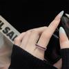 Anillo de Dedo Rosa de Princesa Super Hada Circonita Polvo de Durazno Anillo Abierto Dulce Lujo Ligero Sensación de Alta Gama Anillo Tesoro de Color para Mujer