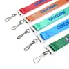 Lanyard de transferencia térmica de poliéster lámina de hierro gancho de ocho palabras insignia de permiso de trabajo insignia de certificado de exposición lanyard de tarjeta de fábrica logo impreso