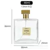 Botella de Vidrio Rellenable para Perfume de 50 ml, Botella Vacía con Atomizador, Empaque de Belleza y Cuidado Personal, Botella de Atomización Fina, Botella para Perfume de Aceites Esenciales, Transparente