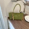 Bolsa de Praia Vazada de Verão 2026 Cesta de Frutas de Nicho Bolsa Tote para o Dia a Dia Bolsa de Mão Mãe-Filho para Férias na Praia