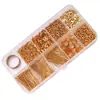 Pulsera de Perlas Cen Herramientas Especiales para Enhebrar Juego Completo de Cierre de Resorte Cable de Acero Hebilla de Conexión de Oro de 18K Accesorios de Enhebrado DIY