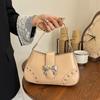 Bolsa de Axila da Moda Estilo Francês para Mulheres com Textura de Alta Qualidade e Temperamento Exquisito, Nova Bolsa de Ombro Versátil e Única