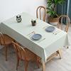Toalha de Mesa de Tecido Escandinavo de Cor Sólida Anti-Escaldante para Mesa de Centro Toalha de Mesa Retangular em PVC Estilo Escandinavo Impermeável Toalha de Mesa Estilo Escandinavo