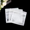 Bolsa de Embalaje para Ropa Interior de Trébol de Cuatro Hojas Funda de Hielo Calcetines Funda para Teléfono Móvil Almacenamiento Bolsa Autocierre Bolsa Compuesta de Tres Lados Bolsa para Joyería