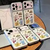 Funda de Teléfono Graffiti Girl Compatible con iPhone 16 Pro Max Funda de Teléfono Apple 17 Galvanizada Cambio Instantáneo Protección de Carcasa Blanda
