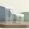 Pote plástico de boca larga com rosca 68, pote de 250g para creme facial, 500g para máscara capilar, fornecimento de materiais de embalagem cosmética