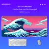 Alfombrilla de escritorio estilo Ukiyo-e con temática de olas japonesas, extragrande y engrosada, adecuada para gaming y uso de oficina, alfombrilla para teclado y ratón, disponible en stock del fabricante