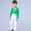 Roupas festivas de Ano Novo para crianças, meninos, florista, vestido de apresentador, vestido de coro, terno de manga longa com lantejoulas, roupas de performance