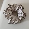 Goma para el pelo con volantes de encaje floral estilo retro artístico, Sujetador de moño de alta gama, Accesorio para el cabello duradero, versátil y elegante
