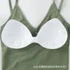 Seamless grande U-comprimento back-wrapped tubo top com almofada de peito base camisola esportes underwear para as mulheres