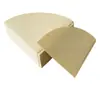 Filtro de café de color primario 100 piezas 102 blanco para uso doméstico, forma de abanico, para método de vertido manual, filtro de papel para cafetera americana